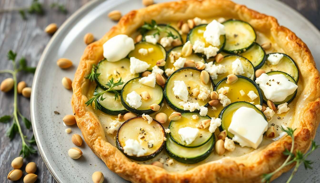 Tarte aux courgettes et Roquefort : recette savoureuse étape par étape