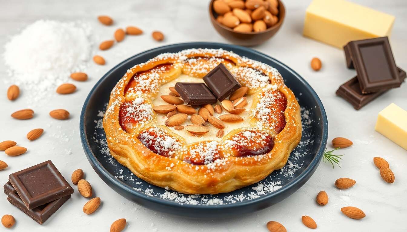 Galette amandes chocolat : recette gourmande et facile