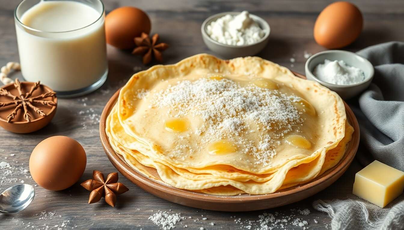 Crêpes à la maïzena : légèreté garantie pour la Chandeleur