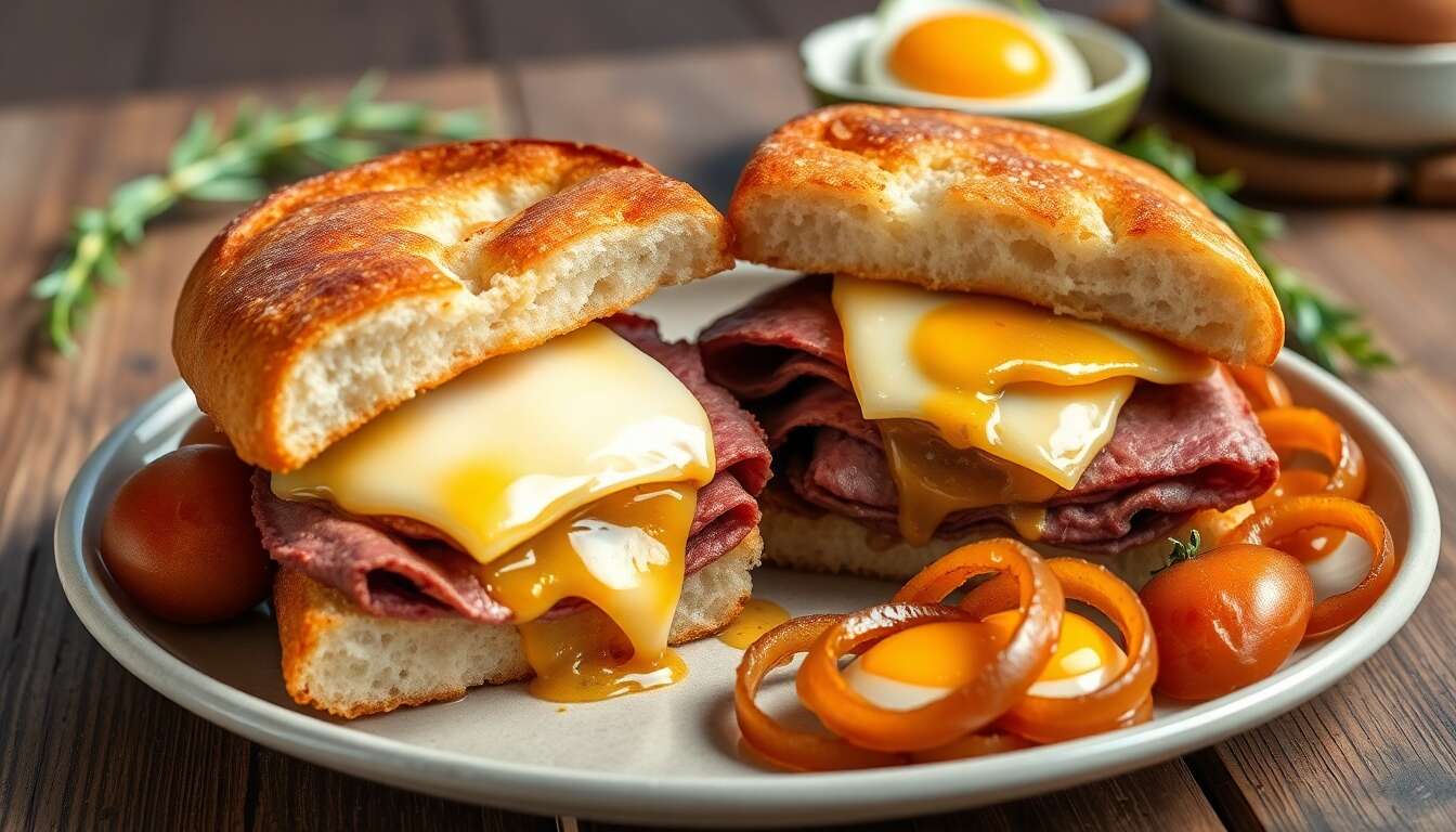 Sandwich fondant au bœuf et raclette : recette gourmande