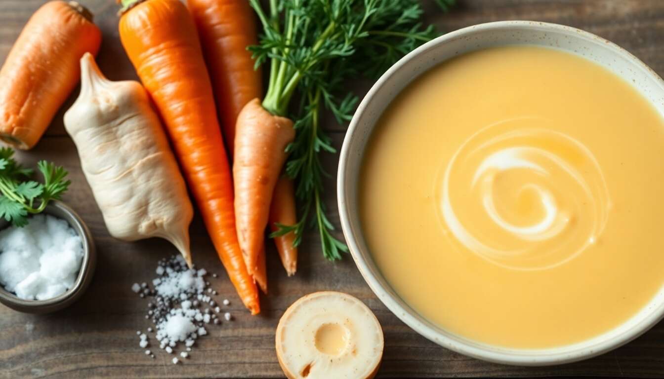 Velouté carottes et panais : recette savoureuse et facile