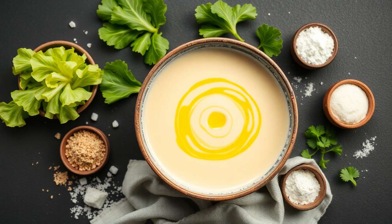 Potage crémeux à la mâche : recette gourmande