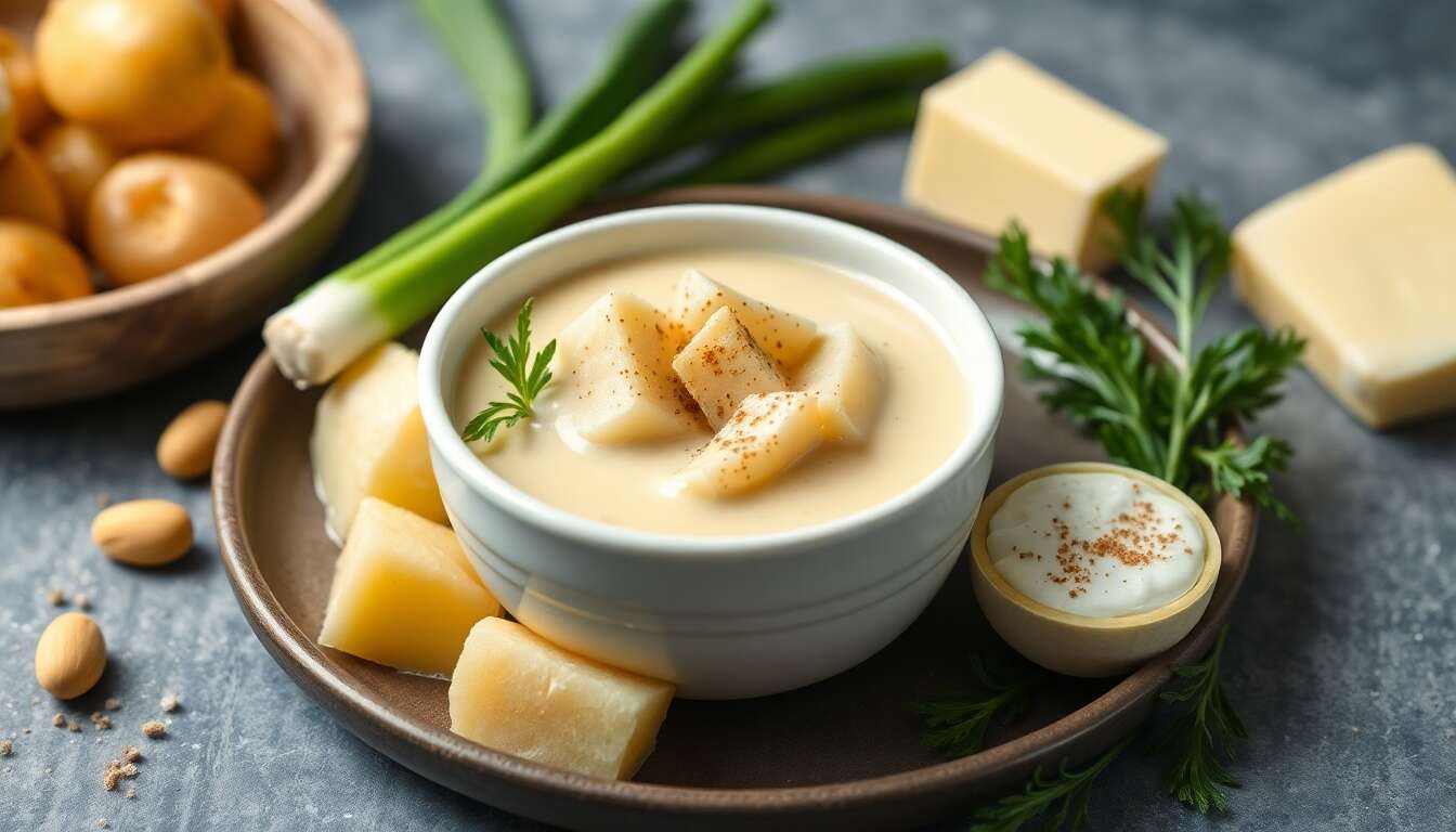 Velouté maison de pommes de terre et poireaux