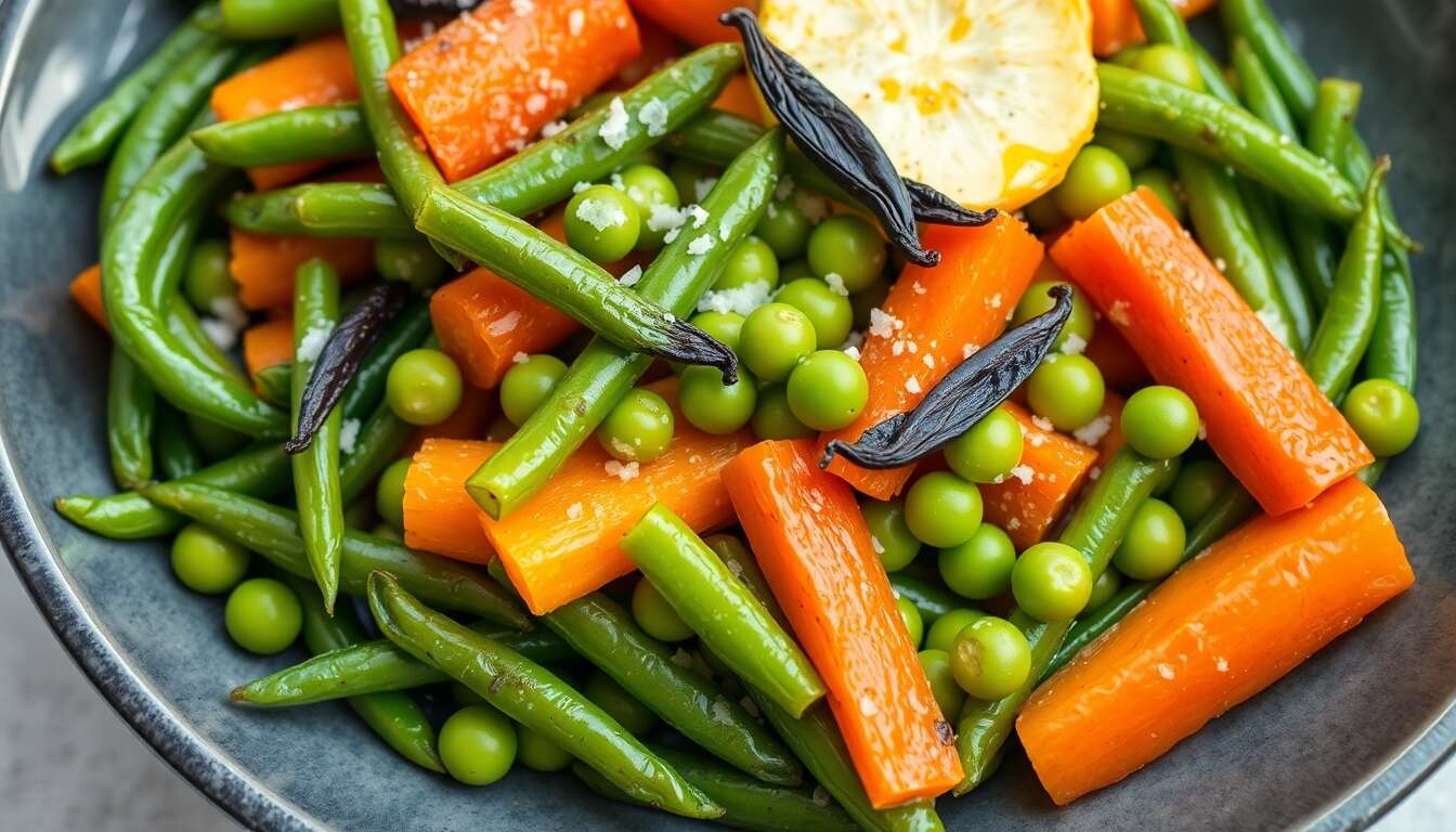 Printanière de légumes de saison à la vanille par Camille Maury : recette gourmande