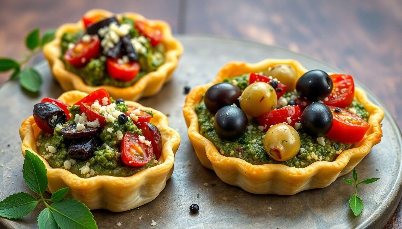 Tartelettes aux légumes printaniers et Grana Padano