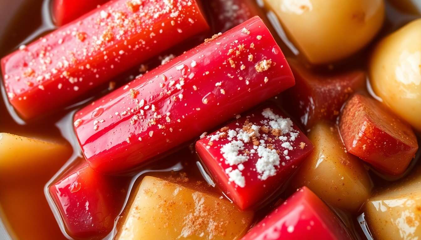 Compote de rhubarbe et pomme : recette facile et savoureuse