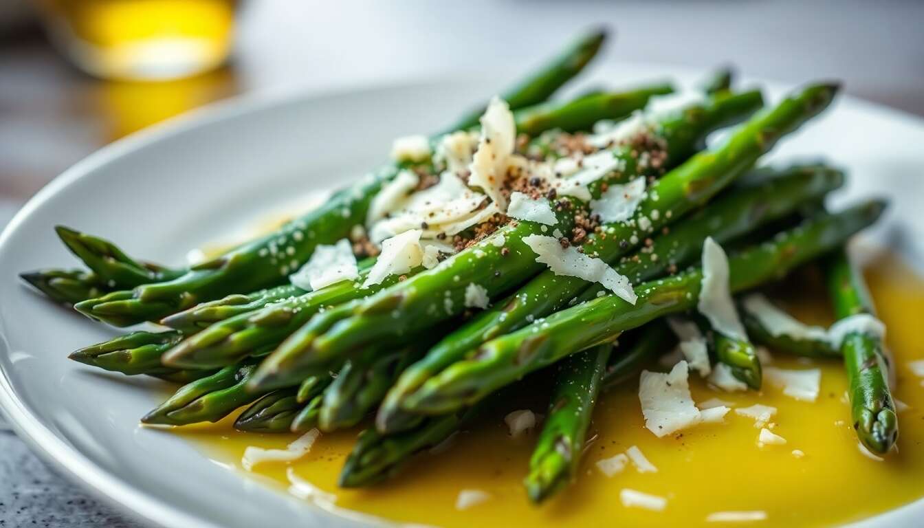 Asperges vertes poêlées : recette facile et savoureuse
