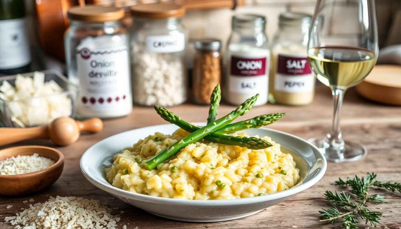 Risotto aux asperges au Thermomix : recette facile et savoureuse