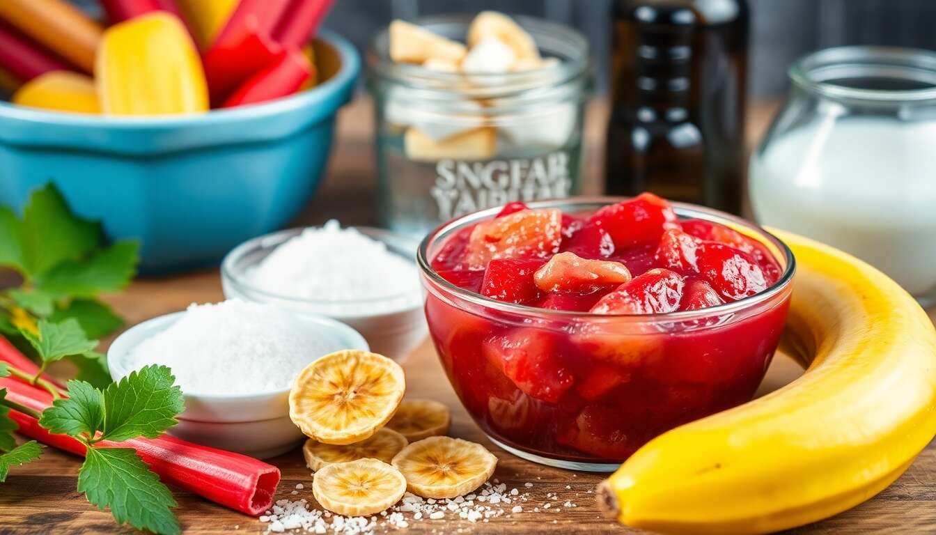 Compote rhubarbe banane : une recette gourmande et facile