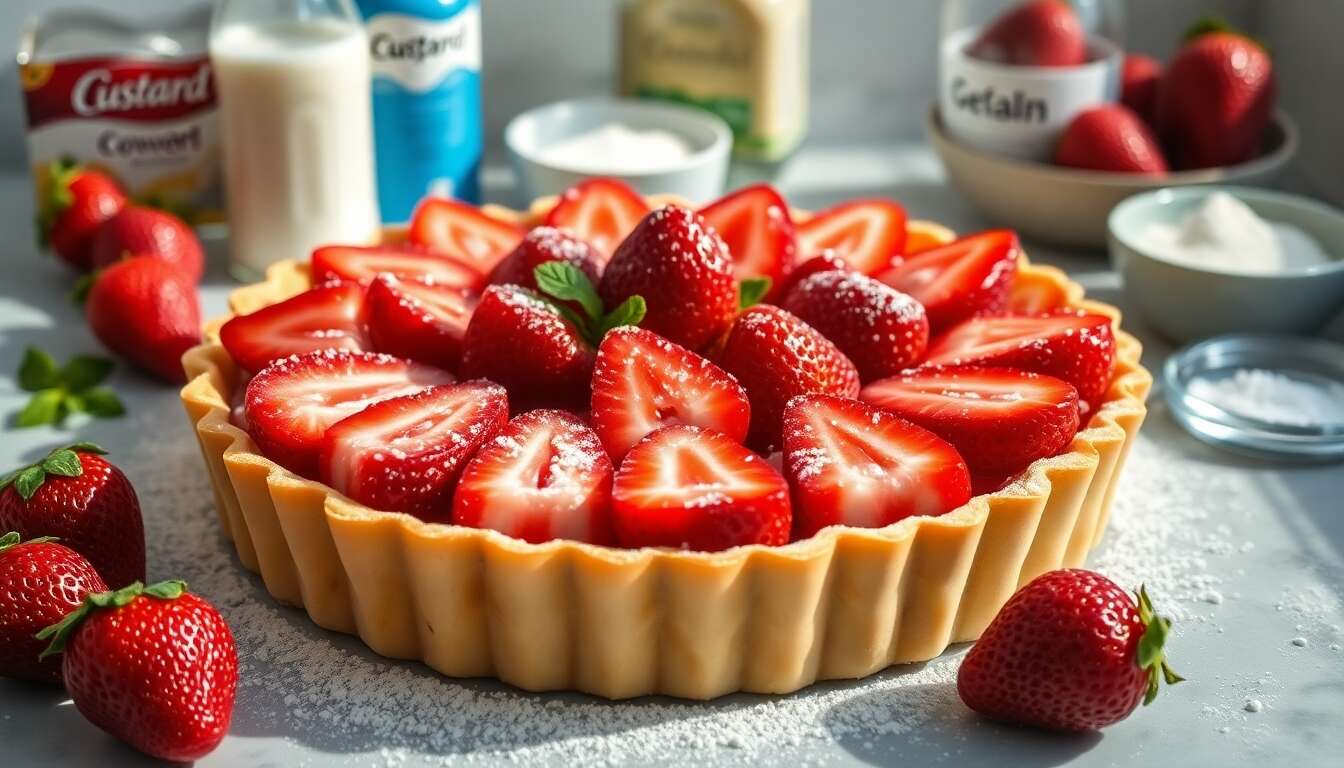 Recette facile de tarte aux fraises maison