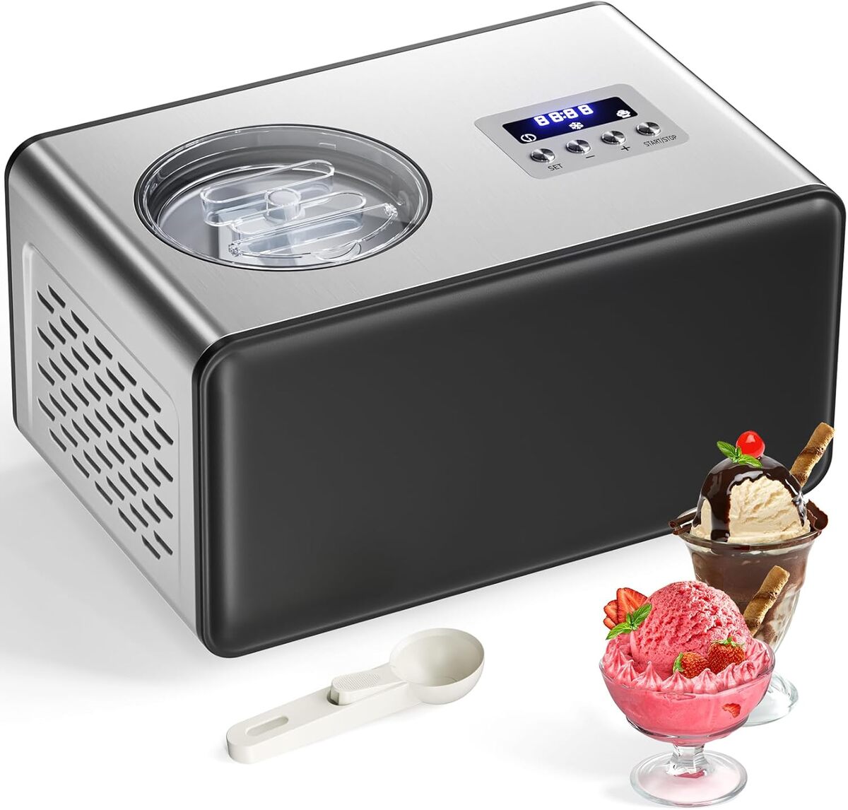 Test de la sorbetière Turbine à glace avec compresseur 2L : l'alliée des gourmands