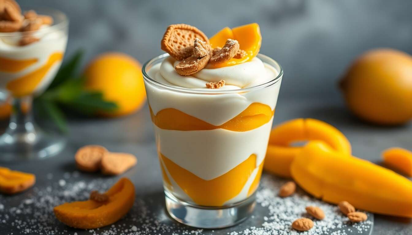 Mascarpone à la mangue en verrine : recette facile et gourmande