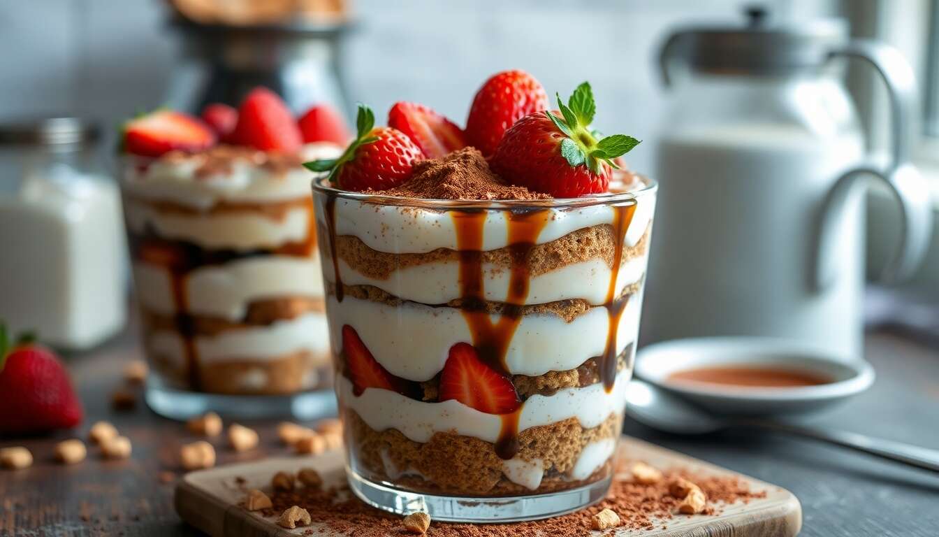 Tiramisu spéculoos et fraises des bois : recette gourmande