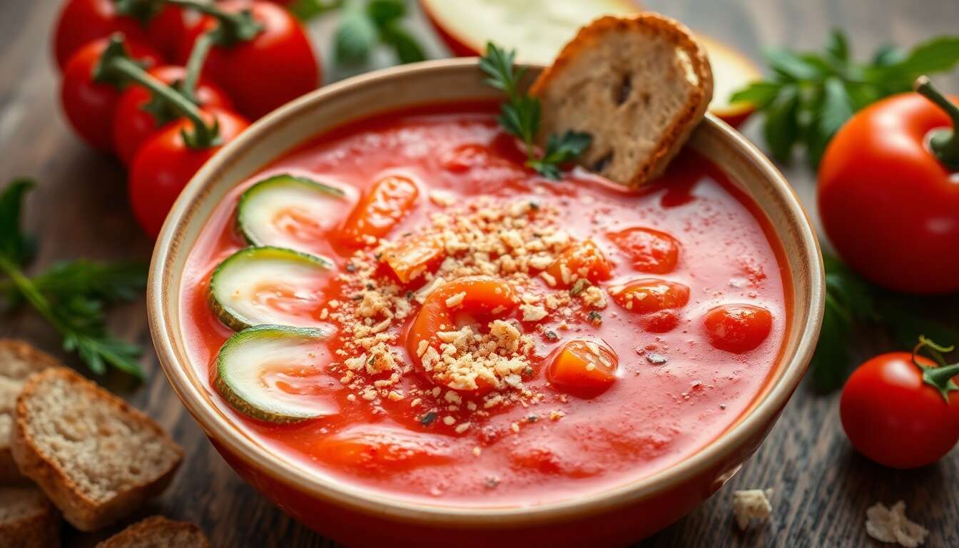 Recette traditionnelle du gaspacho : fraîcheur garantie !