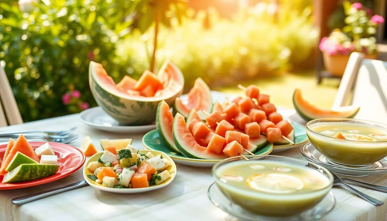 Recettes estivales au melon : idées gourmandes et rafraîchissantes