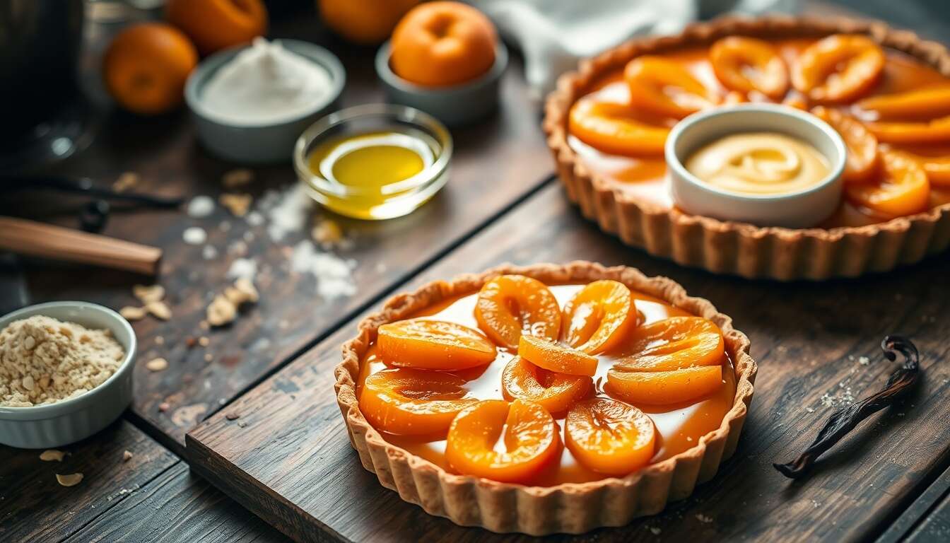 Tarte amandine aux abricots de Cyril Lignac