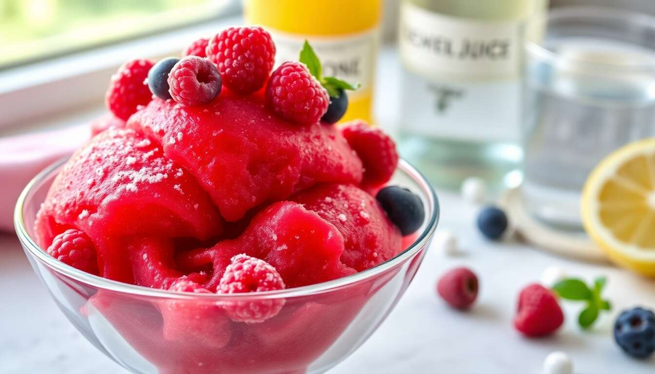 Sorbet d'été aux fruits rouges : recette rafraîchissante et facile
