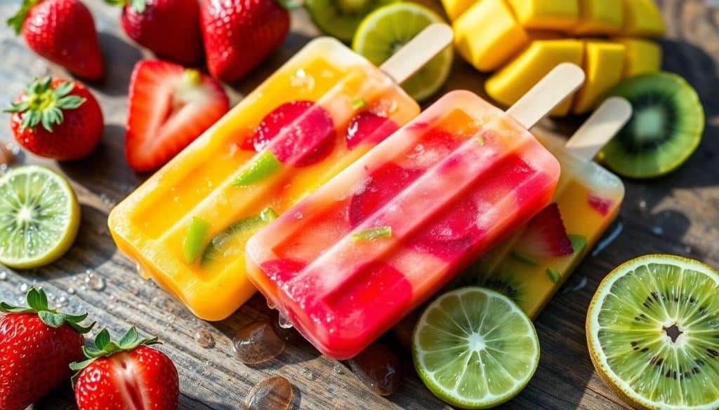 Recette de glaces à l'eau multi-fruits maison