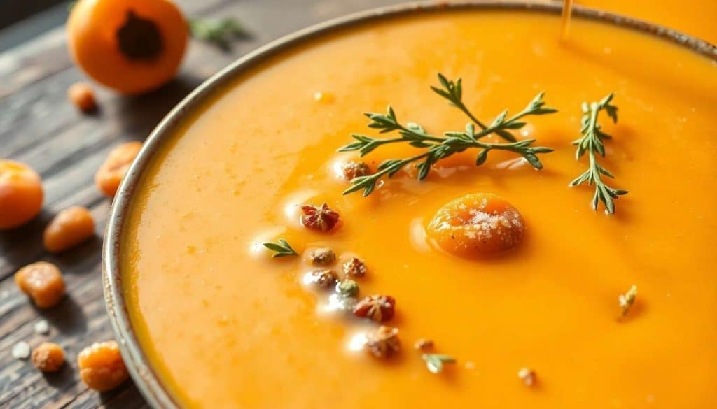 Soupe d'abricots au thym : recette gourmande