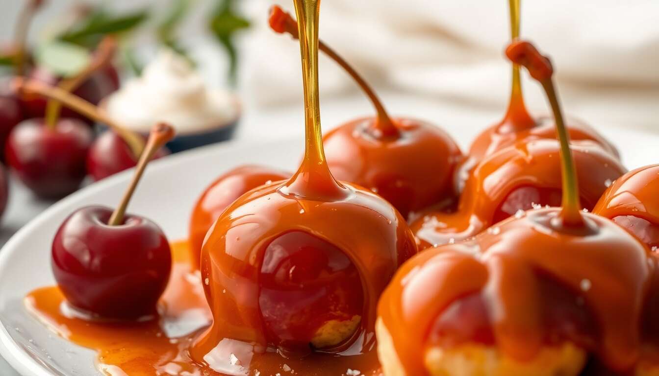 Cerises au caramel : recette gourmande à découvrir
