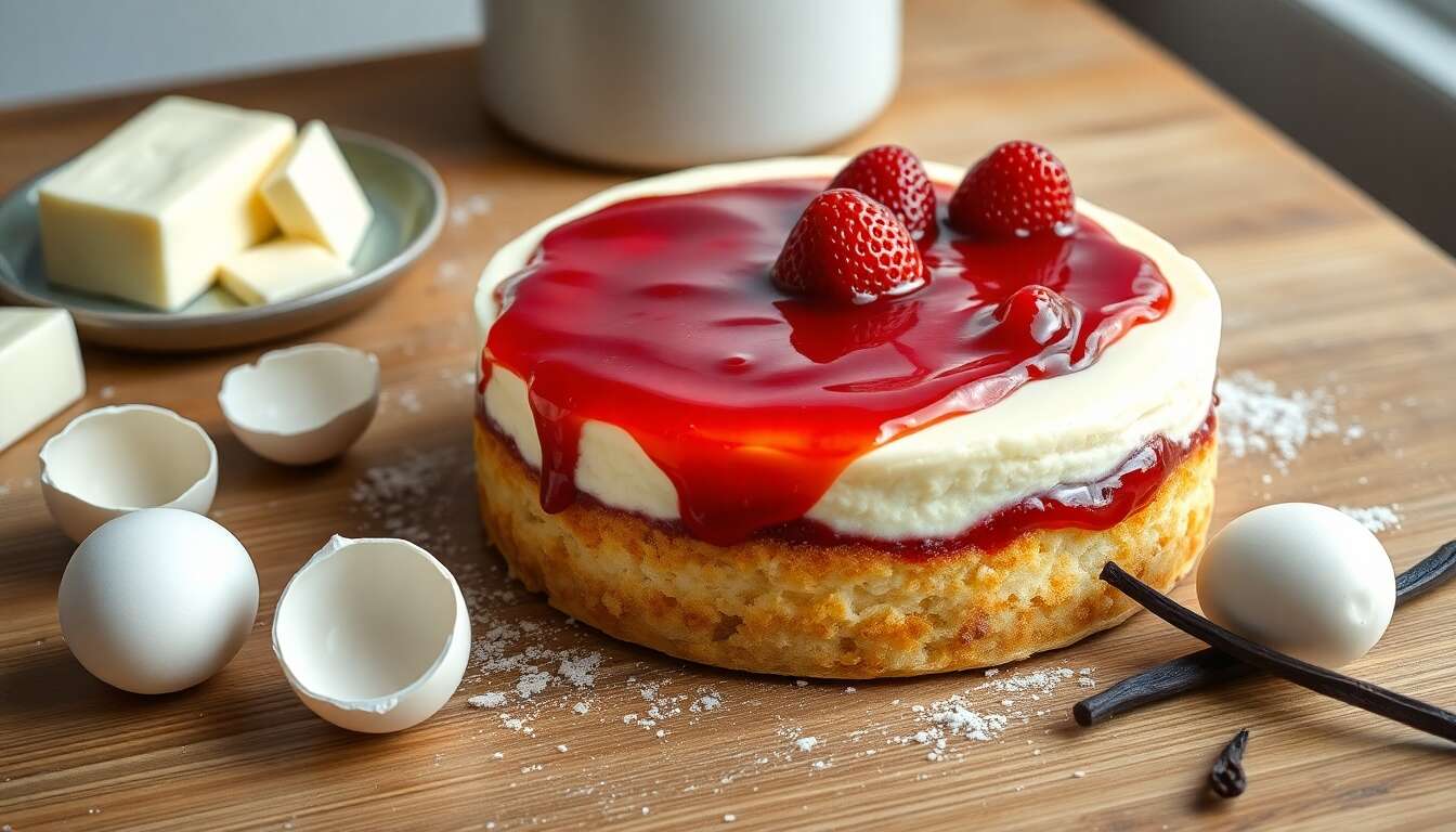 Cheesecake aux fraises sans gluten : recette facile et gourmande