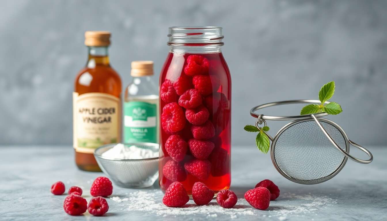 Recette de vinaigre de framboise maison