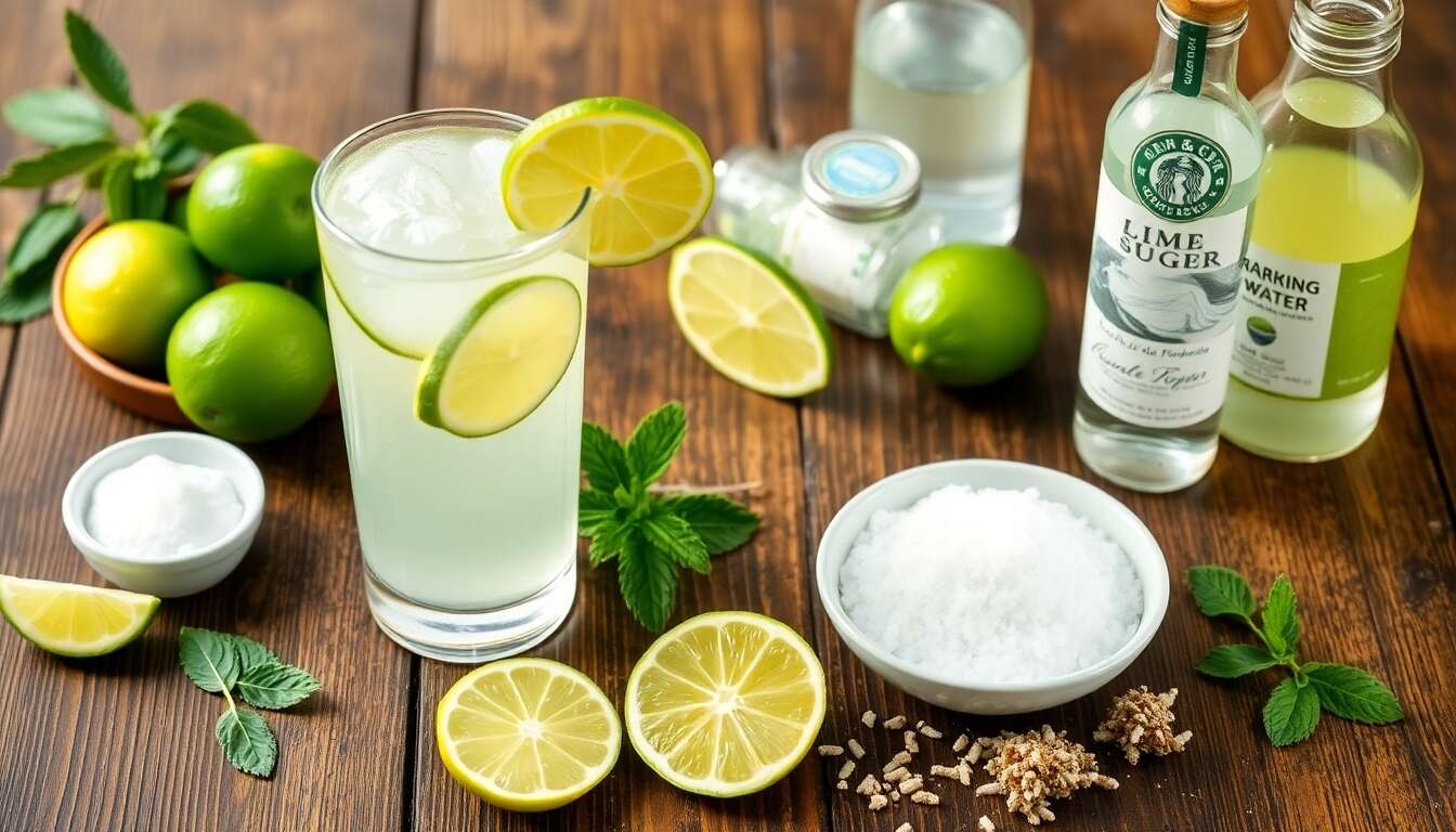Citronnade rafraîchissante au citron vert