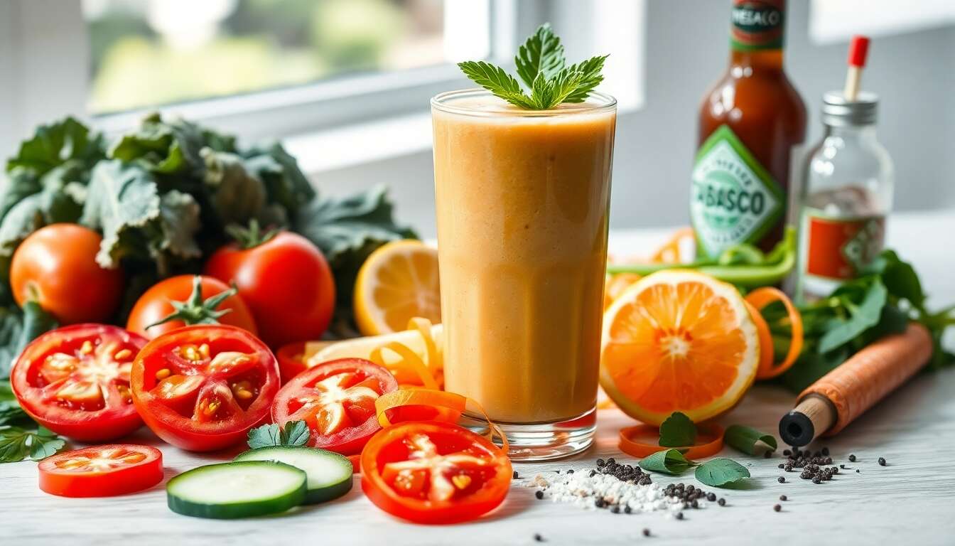 Recette de smoothie rafraîchissant aux légumes d'été