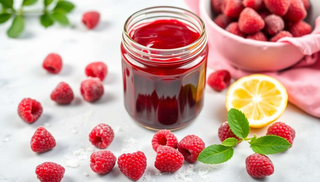 Confiture de framboises Thermomix sans sucre gélifiant