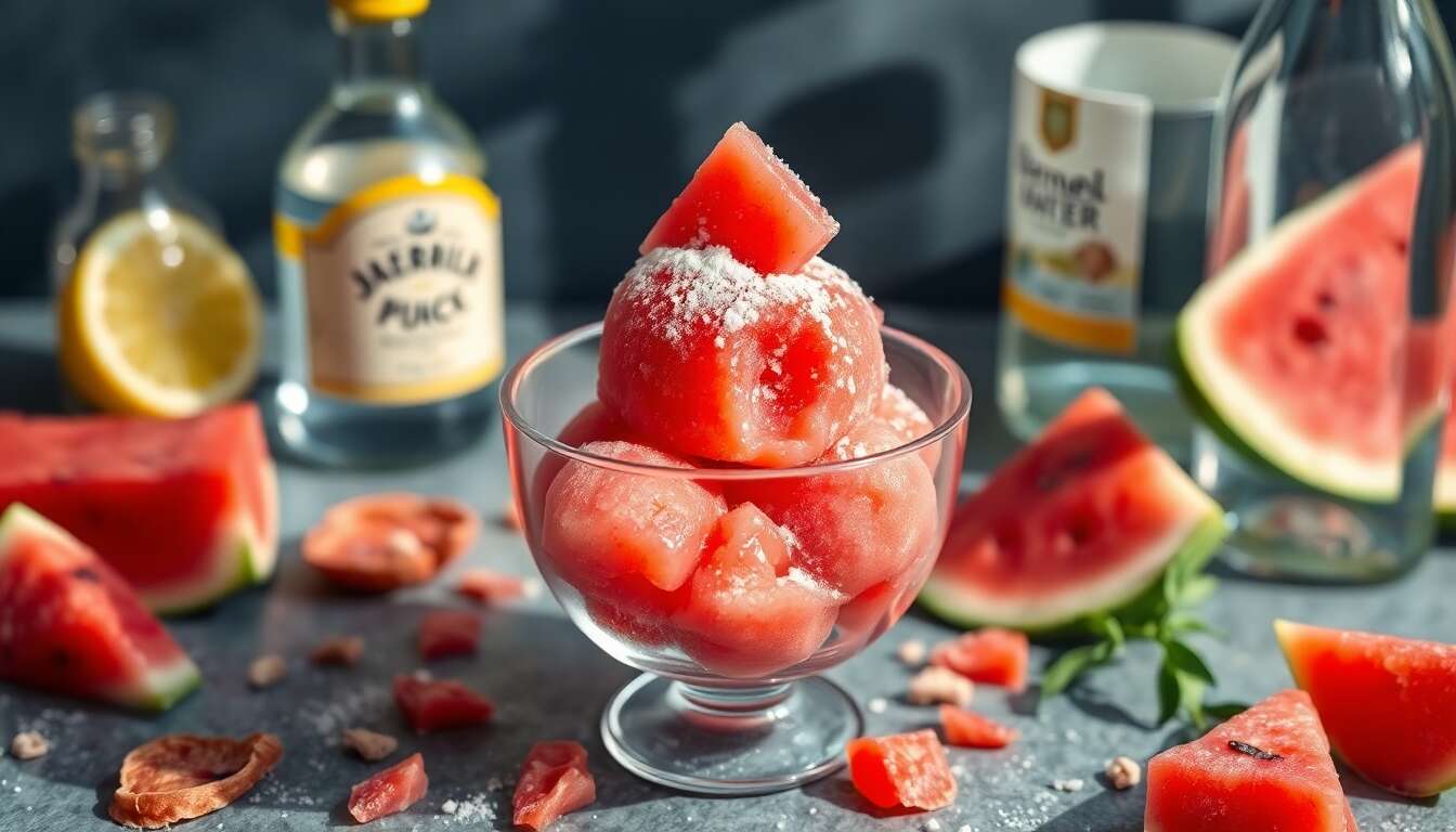 Sorbet à la pastèque : recette rapide et facile