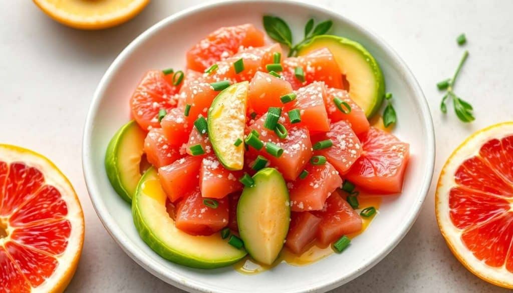 Tartare de pamplemousse et avocat : une recette fraîche et gourmande