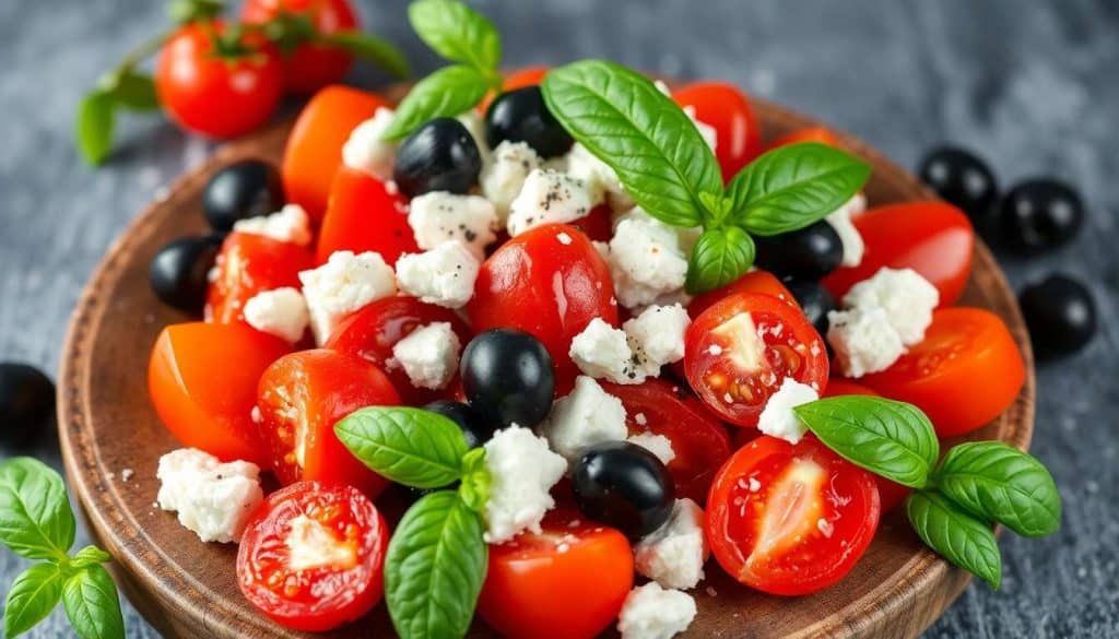 Salade de tomates au brebis : une recette fraîche et savoureuse