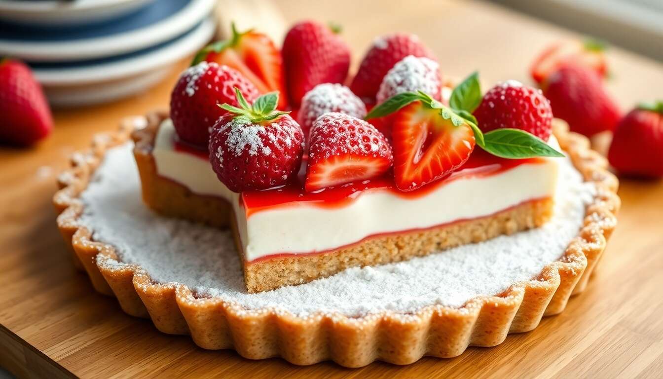 Tarte aux fraises sans cuisson : recette facile et rapide