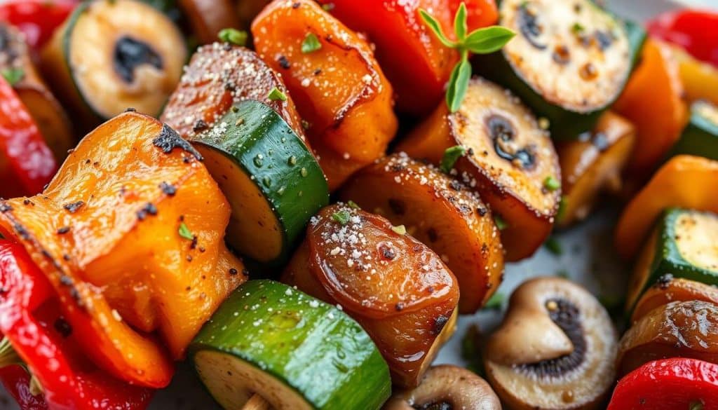 Brochettes de légumes végétariennes : recette facile et savoureuse