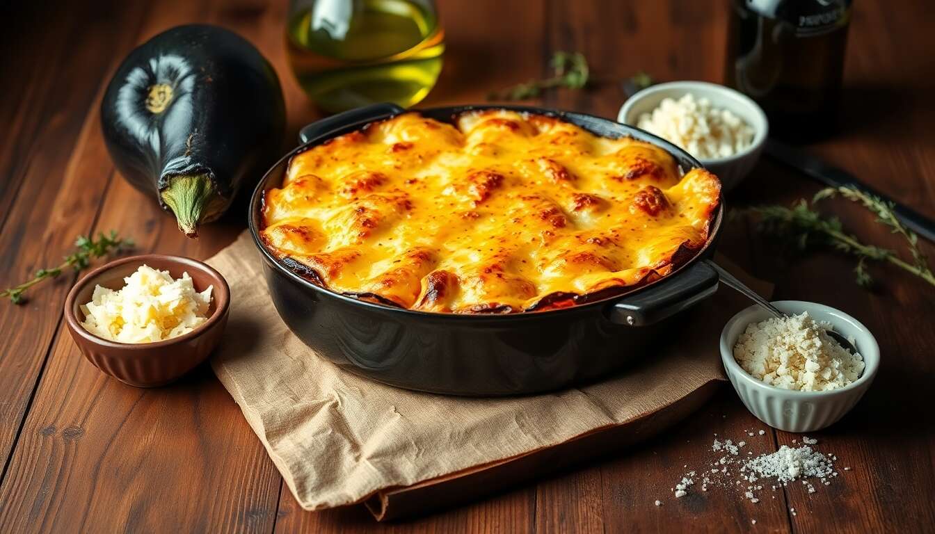Gratin d'aubergines : recette facile et rapide