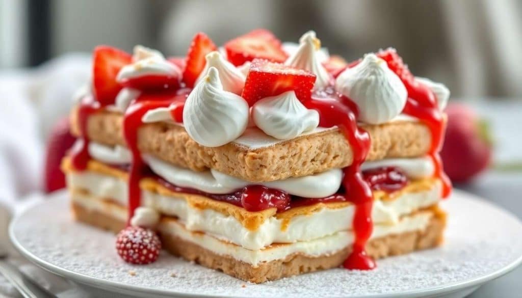 Tiramisu Fraises Tagada et Meringue : recette Gourmande