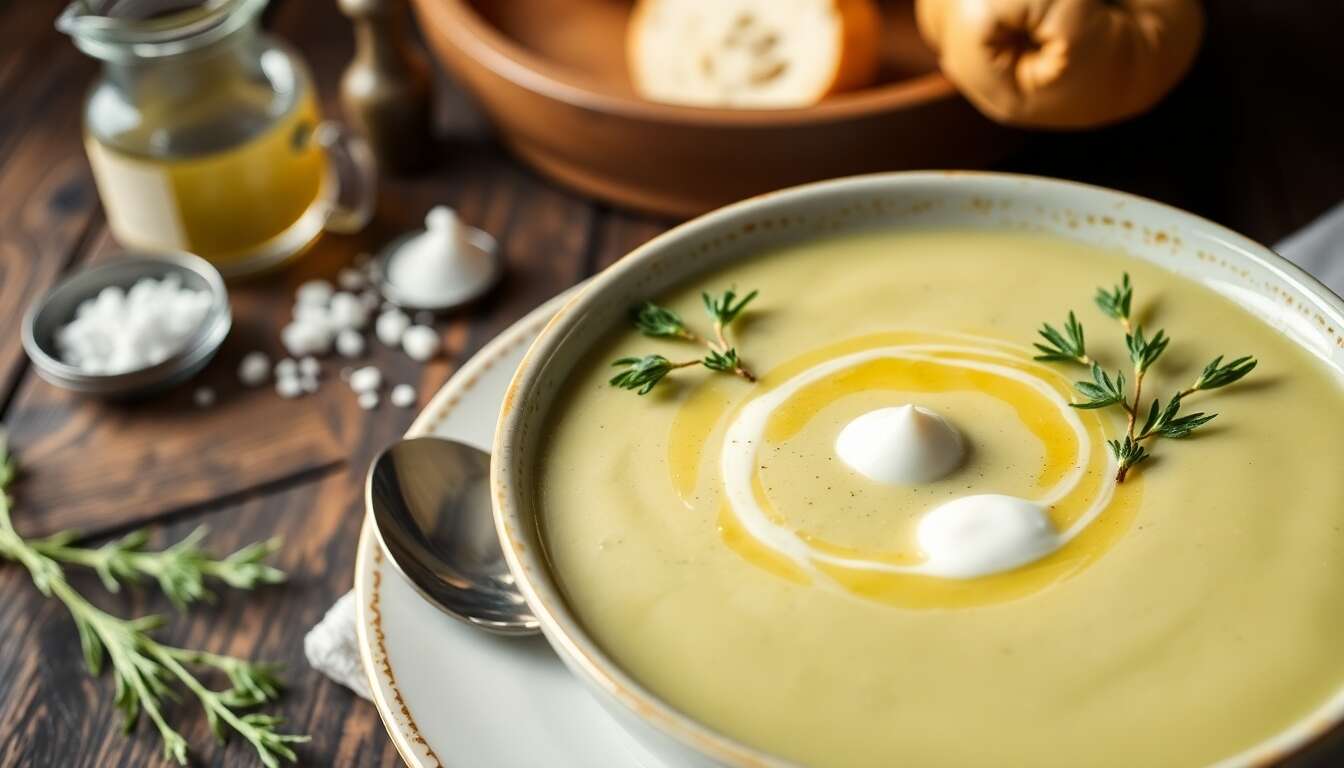 Velouté de courgettes au parmesan et estragon : une recette savoureuse