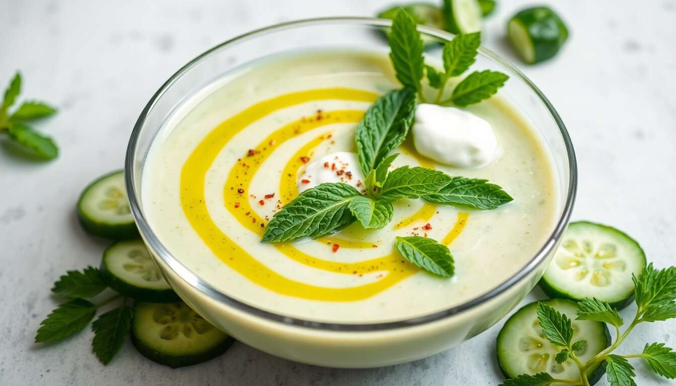 Gaspacho de Concombres : recette Fraîche et Facile