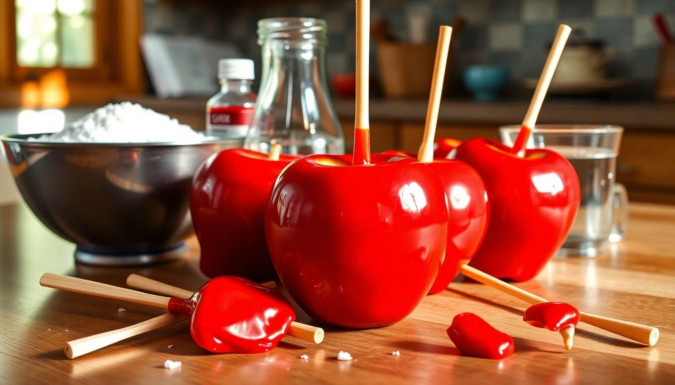 Recette Pommes d'Amour Fête Foraine Maison