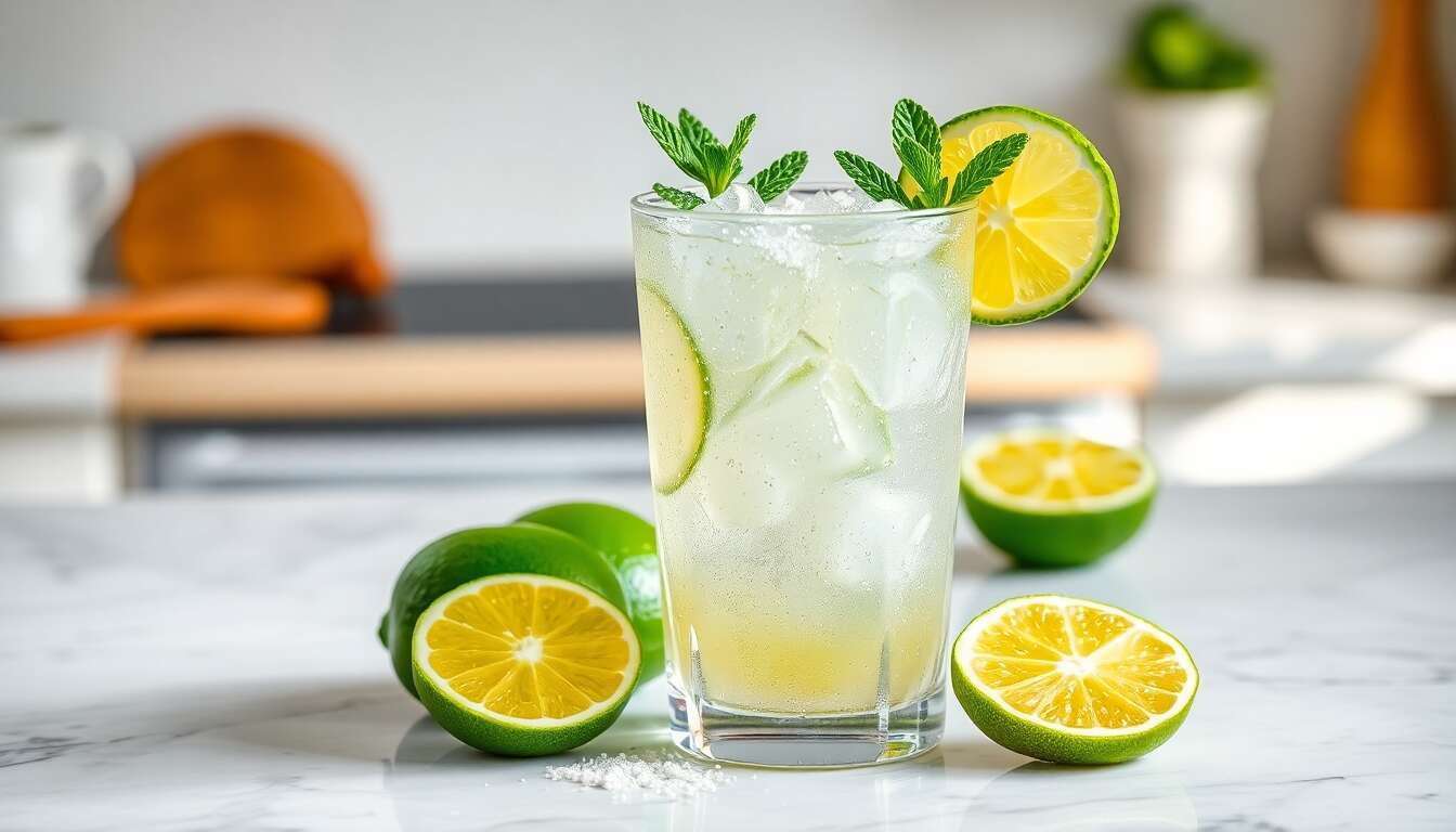 Boisson rafraîchissante au citron vert : recette simple