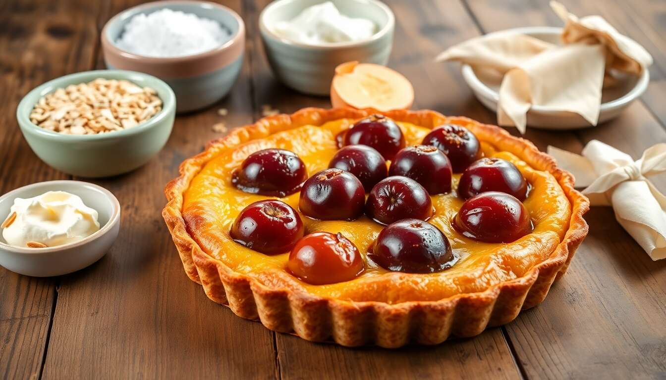 Recette de tarte aux mirabelles facile et délicieuse