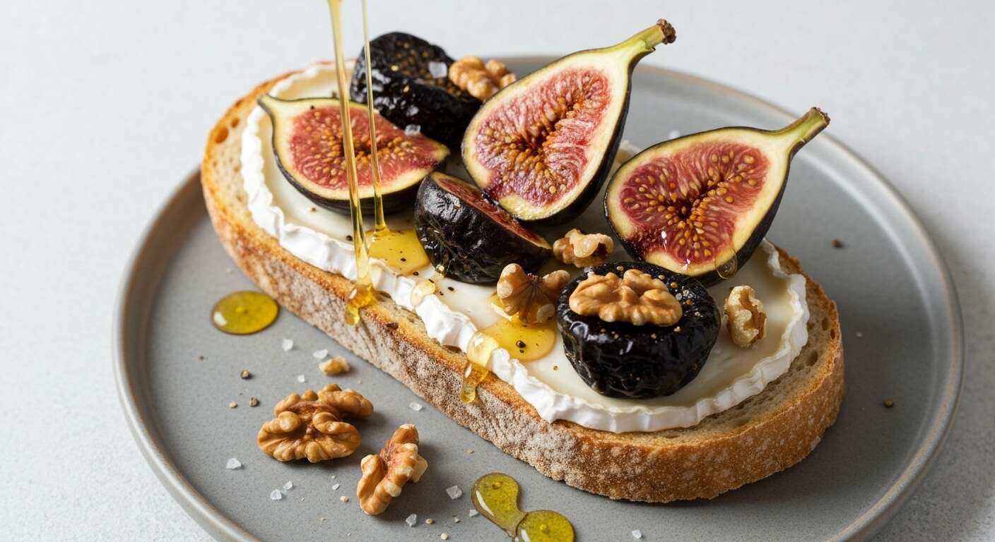 Tartines au chèvre et figues : une recette gourmande