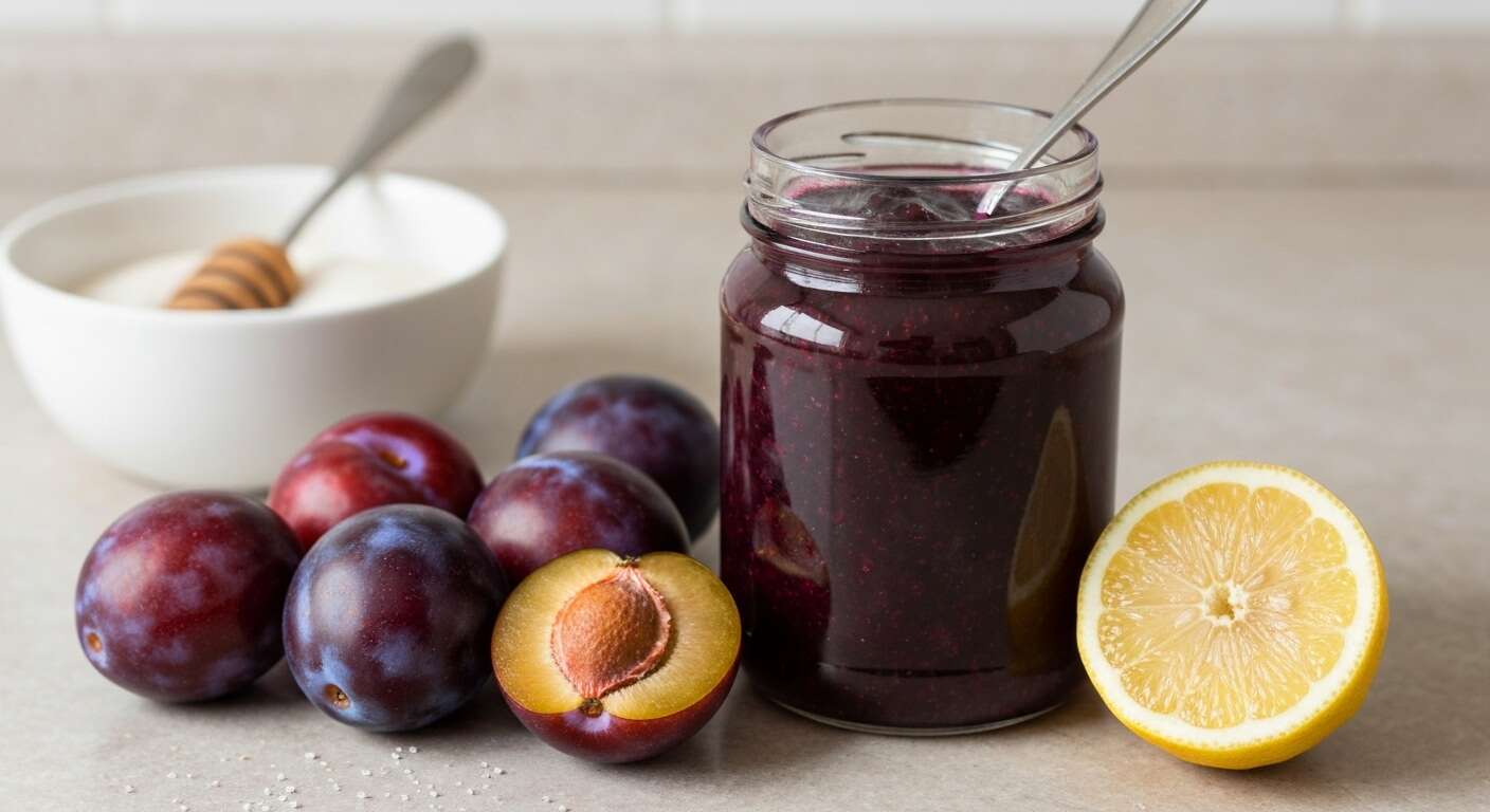 Recette facile de confiture de quetsches mûres