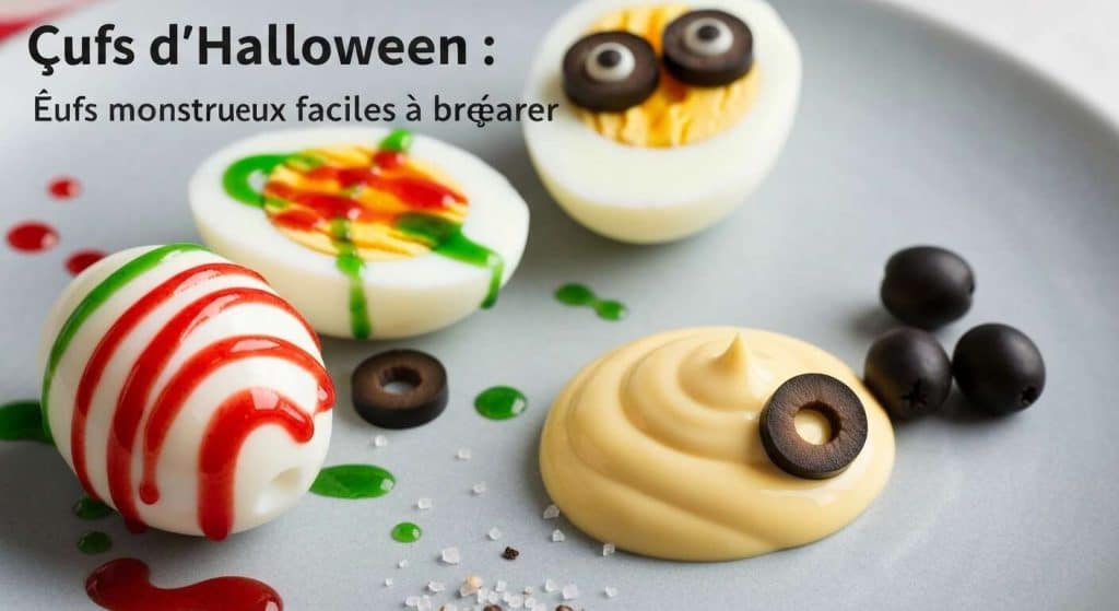 Œufs d'Halloween : yeux monstrueux faciles à préparer
