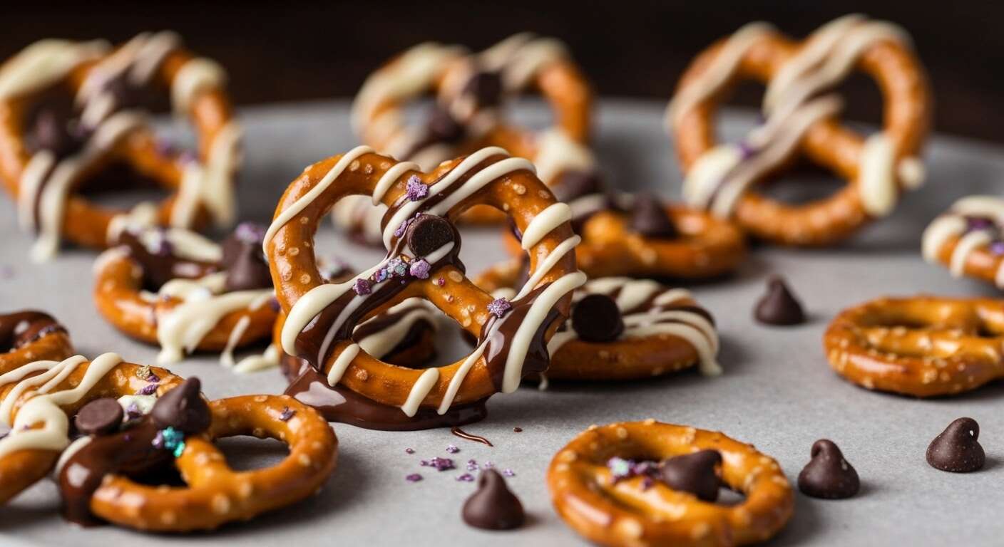 Toiles d'araignées en bretzels et chocolat : recette TikTok originale