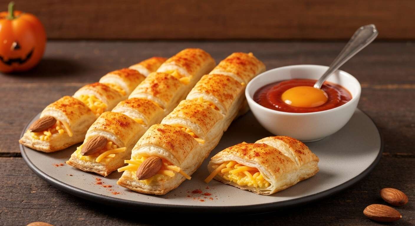 Doigts de sorcière au fromage pour Halloween : recette facile et rapide