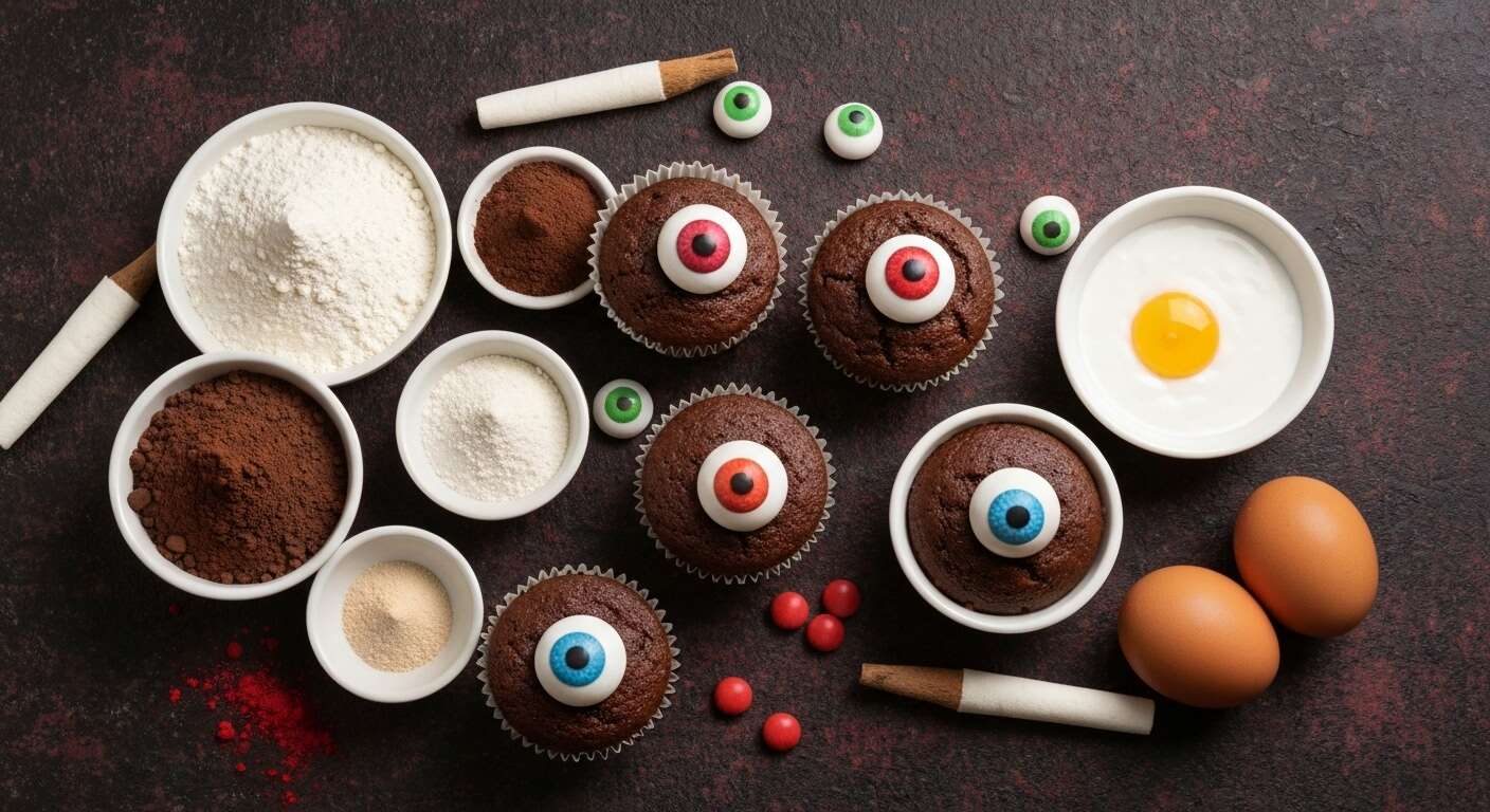 Cupcakes effrayants : réalisez des yeux de monstre pour Halloween