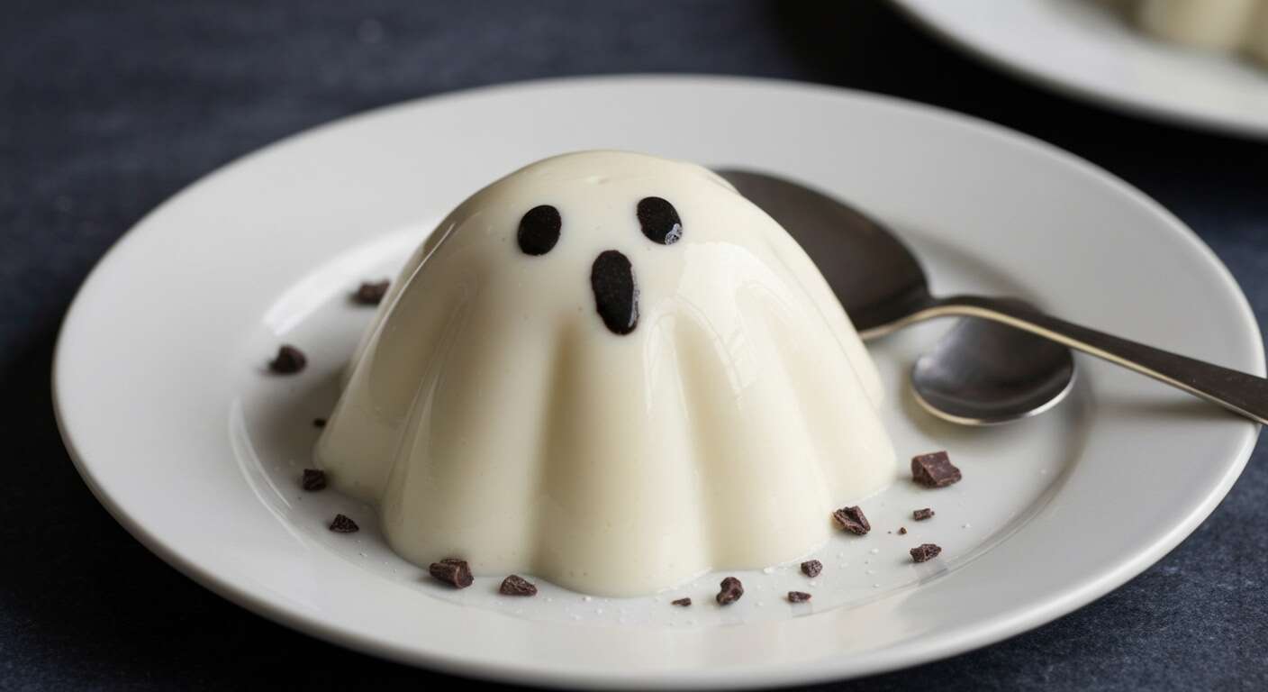 Panna Cotta Fantôme : recette Gourmande pour Halloween