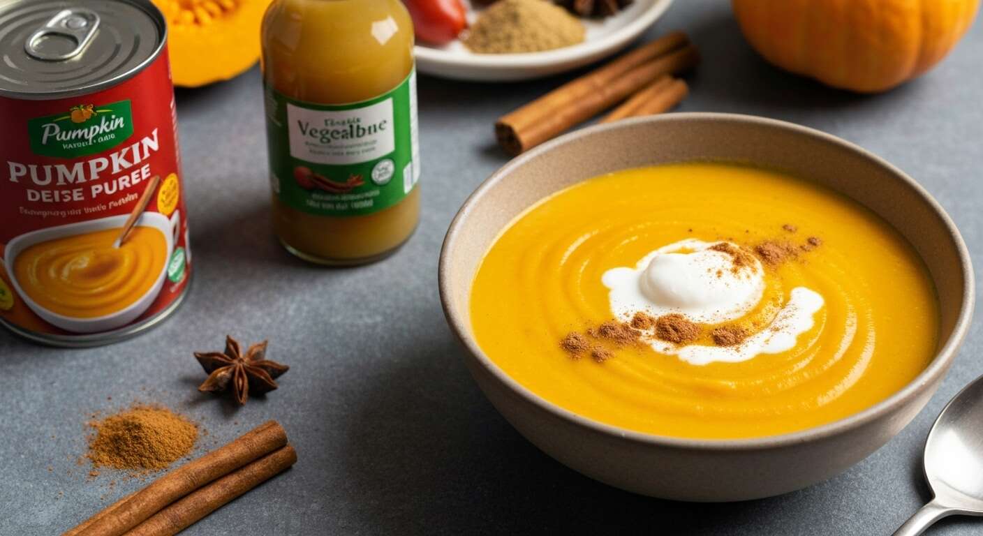 Soupe à la citrouille d'Halloween facile : recette gourmande et rapide
