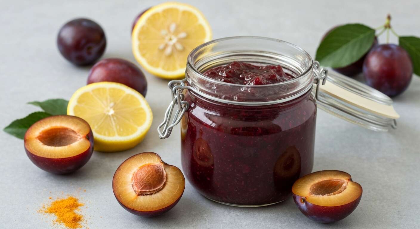 Confiture de prunes sans sucre : recette saine et gourmande